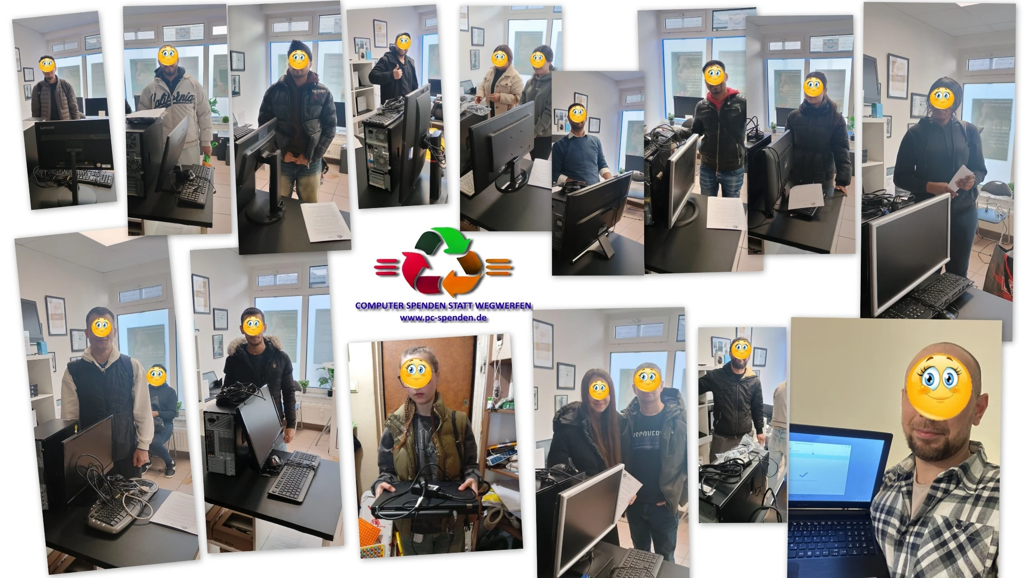 22 Klienten haben sich ein PC-Set abgeholt
